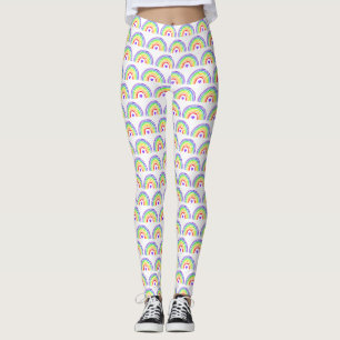 Regenbogen und Herz für Wasserfarben Leggings