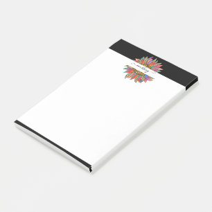 Regenbogen- und Leoparden-Druck personalisiert Post-it Klebezettel