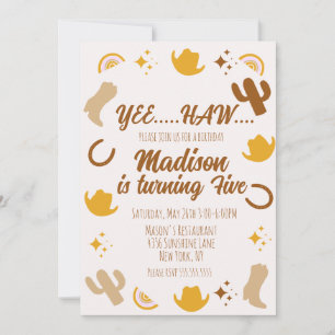 Regenbögen und Rodeos Groovy Geburtstag Ankündigung
