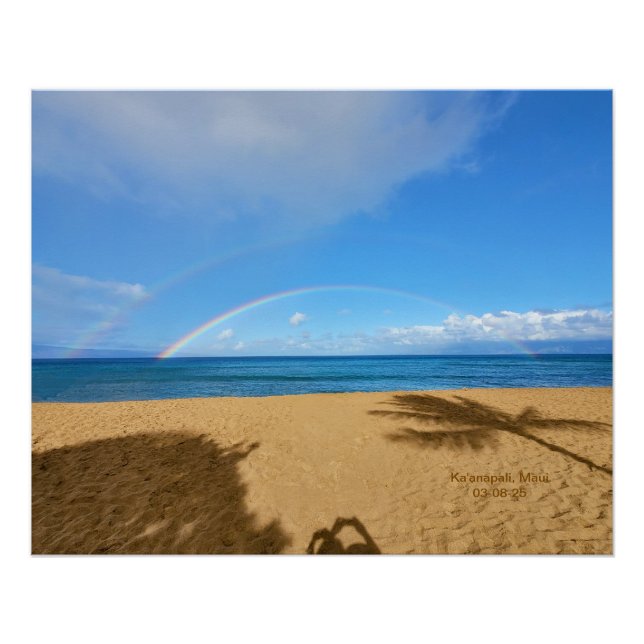 Regenbögen und Sand Poster (Vorderseite)