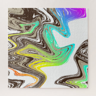 Regenbogen- und Schokoladenstriche Puzzle