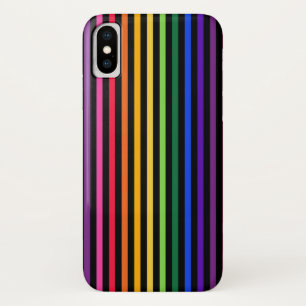 Regenbogen und schwarze Streifen Case-Mate iPhone Hülle