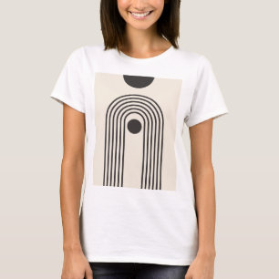 Regenbogen und Sonne, Boho-Abstracte Geometrische T-Shirt