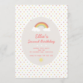Regenbogen und Sonnenschein Einladung