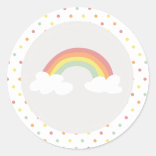 Regenbogen- und Sonnenschutzaufkleber Runder Aufkleber