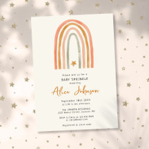 Regenbogen und Star Boho Baby Sprinkle Dusche