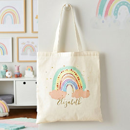 Regenbogen und Sterne Babytasche Tragetasche