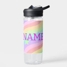 Regenbogen und Sterne Trinkflasche