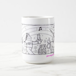 Regenbogen-und Unicorns-Tasse Tasse