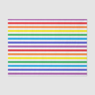 Regenbogen und Weiß-Streifen-Seidenpapier Seidenpapier