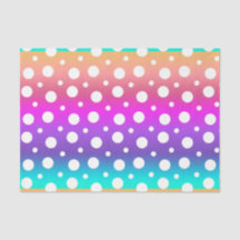 Regenbogen und weiße Punkte (Design 17 Violette Se