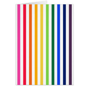 Regenbogen und weiße Streifen