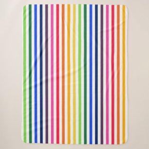 Regenbogen und weiße Streifen Sherpadecke