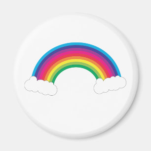 Regenbogen und Wolken Niedlich Magnet
