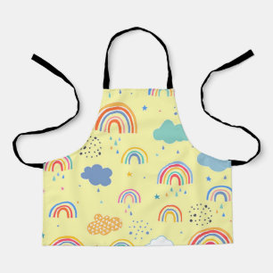 Regenbögen und Wolken Schürze