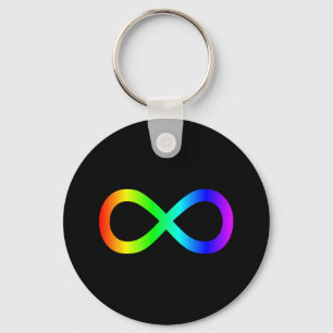 Regenbogen-Unendlichkeitssymbol Schlüsselanhänger