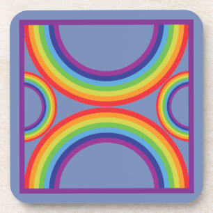 Regenbogen-Untersetzer Getränkeuntersetzer