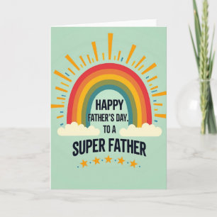 Regenbogen Vatertagskarte Karte