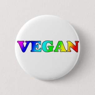 Regenbogen vegan button