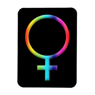 Regenbogen-Venus-Symbol Astrologie Tierkreiszeiche Magnet