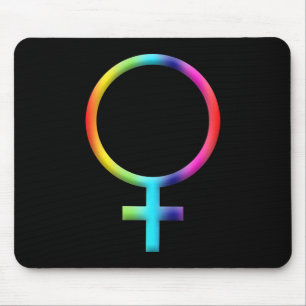 Regenbogen-Venus-Symbol Astrologie Tierkreiszeiche Mousepad