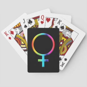 Regenbogen-Venus-Symbol Astrologie Tierkreiszeiche Spielkarten