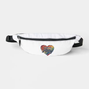 Regenbogen-Verbündeter-Herz-Vektor-Shirt-Design_1 Bauchtasche