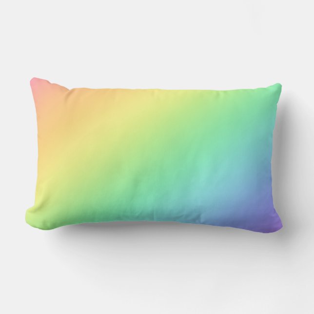 Regenbogen-Verlauf-Kissen für den Lendenbereich Lendenkissen (Vorderseite)
