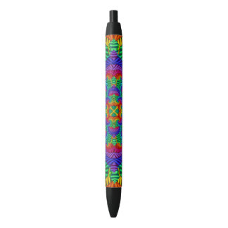 Regenbogen Vintage Psychedelischer Fraktal Kaleido Kugelschreiber