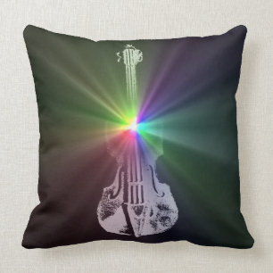Regenbogen-Violine Kissen