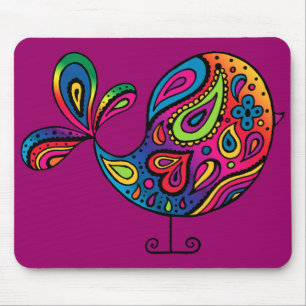 Regenbogen-Vogel Mousepad