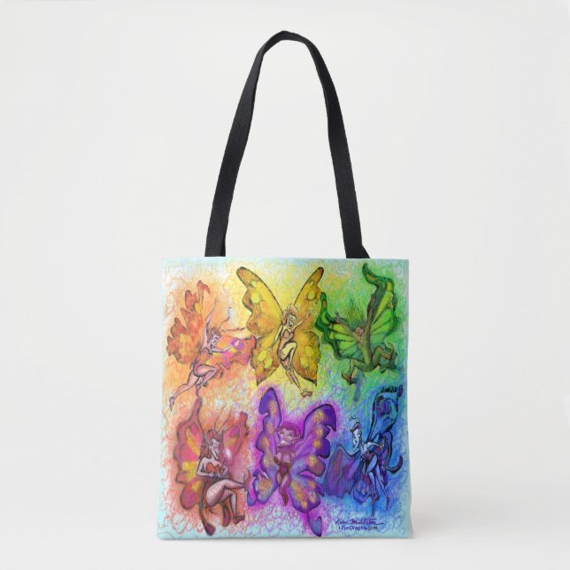 Regenbogen von Fee Tote Tasche (Vorderseite)