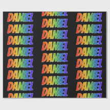 Regenbogen- Vorname "DANIEL"; Spaß u. buntes