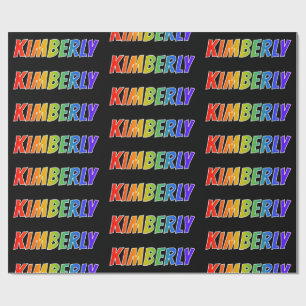 Regenbogen- Vorname "KIMBERLY"; Spaß u. buntes Geschenkpapier