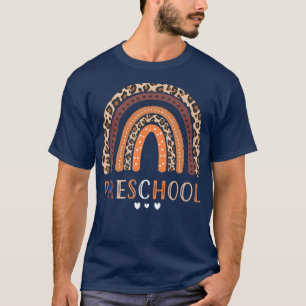 Regenbogen Vorschule Zurück zur Schule Lehrer Erst T-Shirt