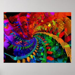 Regenbogen-Waldplakat Poster