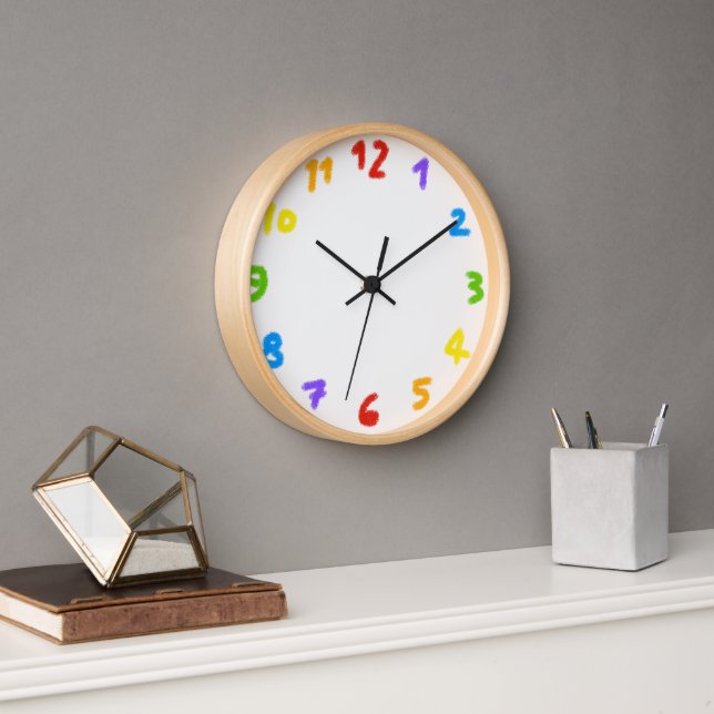Regenbogen Wanduhr (Büro)