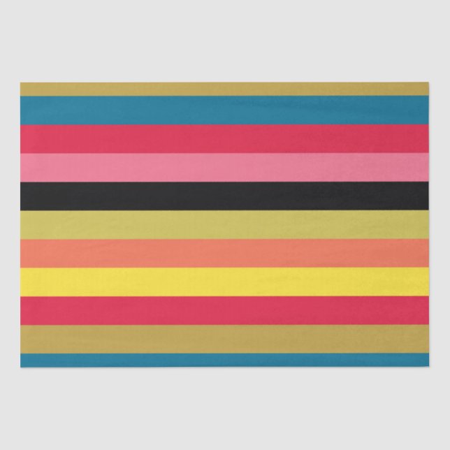 Regenbogen Wasserfall Streifen Seidenpapier (Vorderseite)