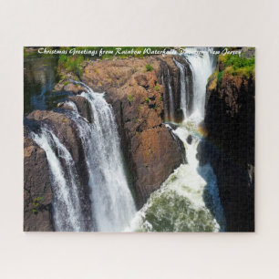 Regenbogen-Wasserfälle Paterson New Jersey. Puzzle