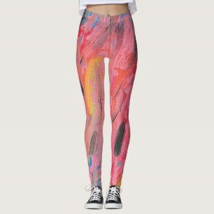 Regenbogen Wasserfallmalerei Leggings