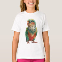 Regenbogen-Wasserfarbe-Tropischer-Sittich-Vogel-Ki