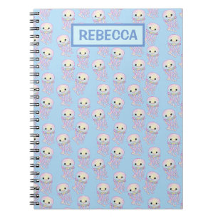 Regenbogen-Wasserfarben-Quallen-Personalized Notizblock