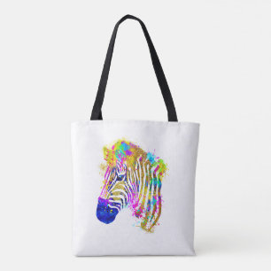 Regenbogen-Wasserfarben-Spritzer-Zebra-Grafik