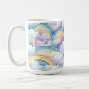 Regenbogen-Wasserfarben-Tasse Kaffeetasse