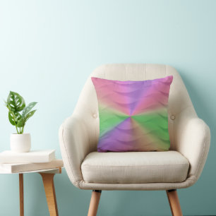 Regenbogen-Web-Spektrum Kissen