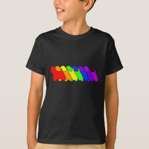 Regenbogen Westie T-Shirt