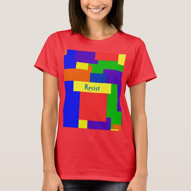 Regenbogen widerstehen T-Shirt (Vorderseite)