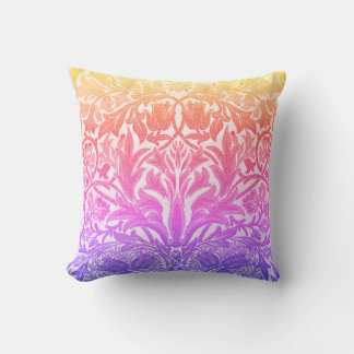 Regenbogen William Morris im Vintage-Stil floral Kissen