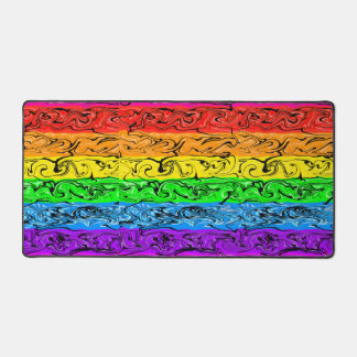 Regenbogen-Wirbel-Kunst Schreibtischunterlage