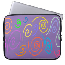 Regenbogen-Wirbel Laptop-Hülle
